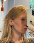 Art deco bow clip-on earrings in silver, 1930 — vidéo