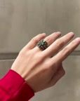 Openwork Romantic Ring, Silver and Gold-Plated, Late 19th Century — vidéo