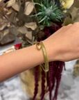 Gold-Plated Snake Bracelet with Red Glass, France 1950 — vidéo